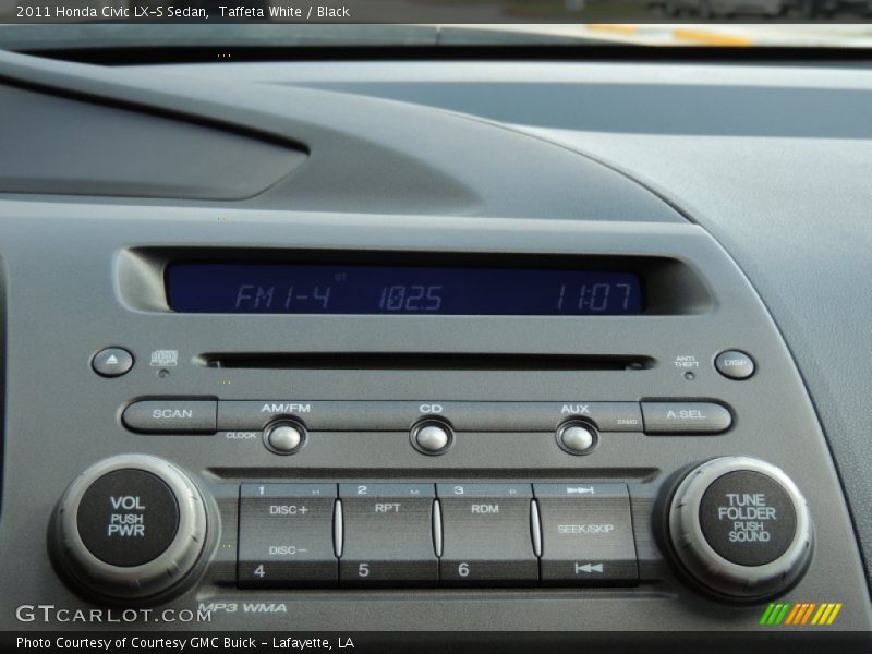 Taffeta White / Black 2011 Honda Civic LX-S Sedan