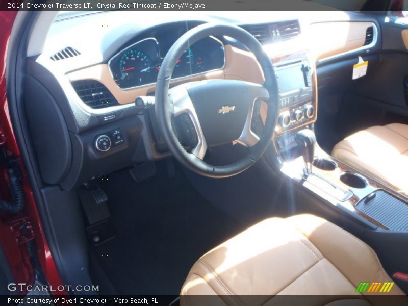 Crystal Red Tintcoat / Ebony/Mojave 2014 Chevrolet Traverse LT