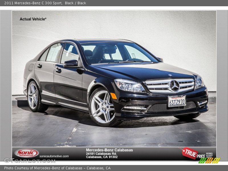 Black / Black 2011 Mercedes-Benz C 300 Sport