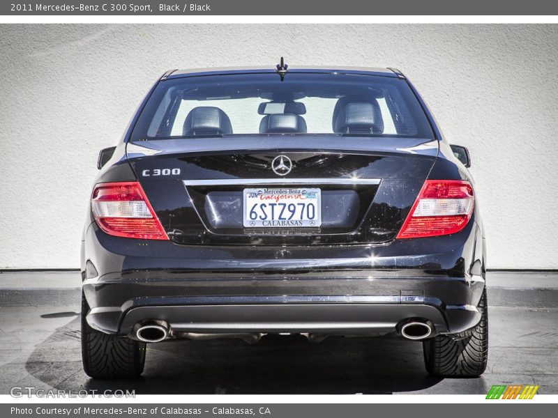 Black / Black 2011 Mercedes-Benz C 300 Sport