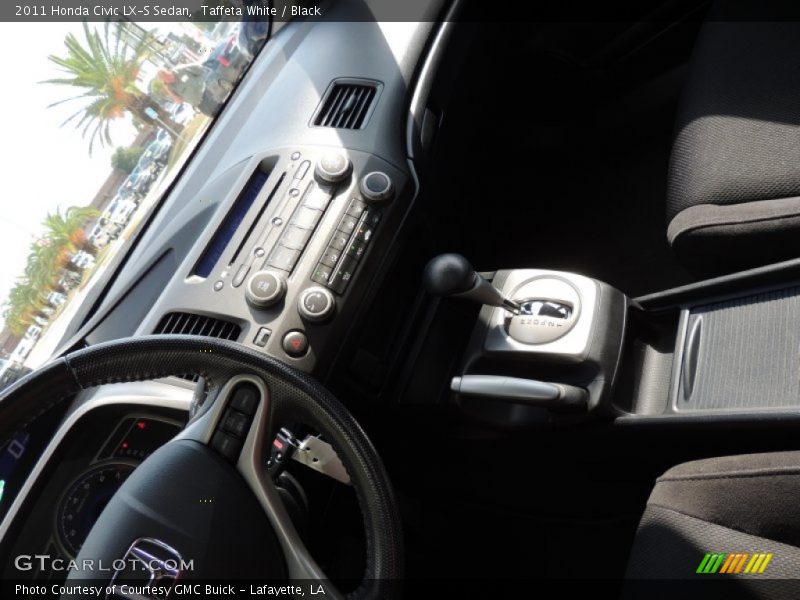 Taffeta White / Black 2011 Honda Civic LX-S Sedan