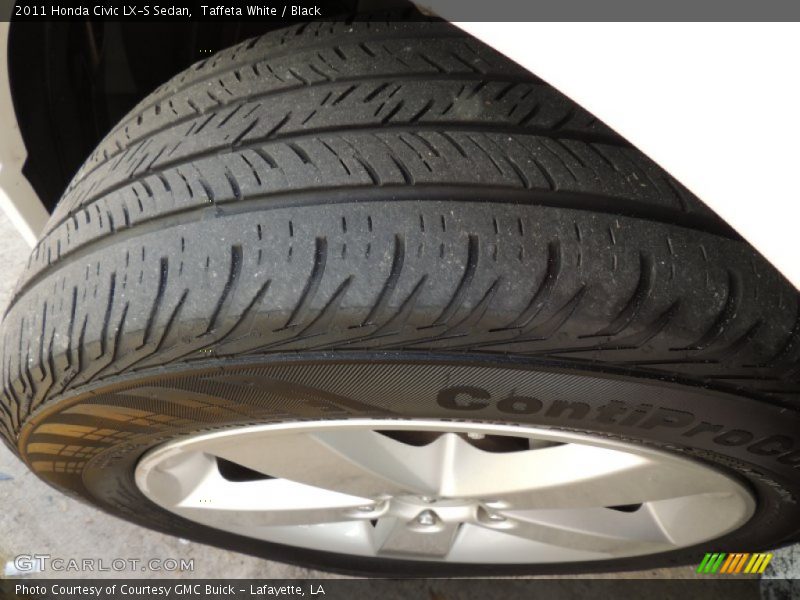 Taffeta White / Black 2011 Honda Civic LX-S Sedan