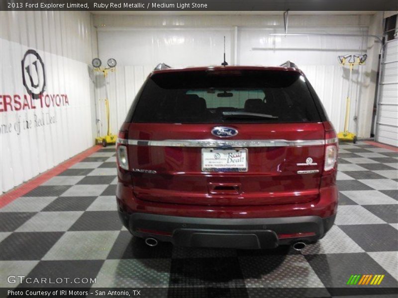 Ruby Red Metallic / Medium Light Stone 2013 Ford Explorer Limited