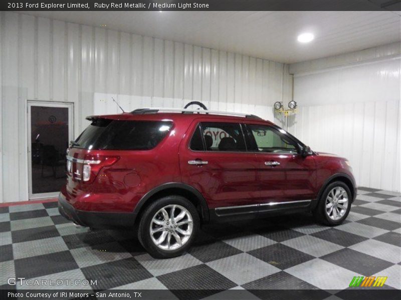 Ruby Red Metallic / Medium Light Stone 2013 Ford Explorer Limited