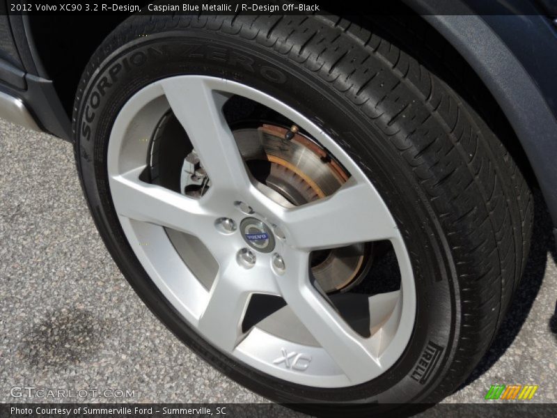 Caspian Blue Metallic / R-Design Off-Black 2012 Volvo XC90 3.2 R-Design