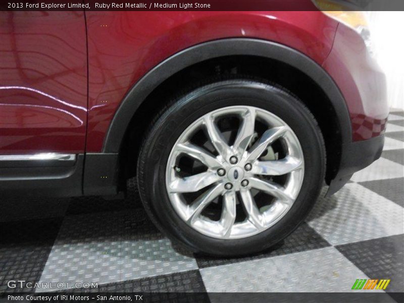 Ruby Red Metallic / Medium Light Stone 2013 Ford Explorer Limited
