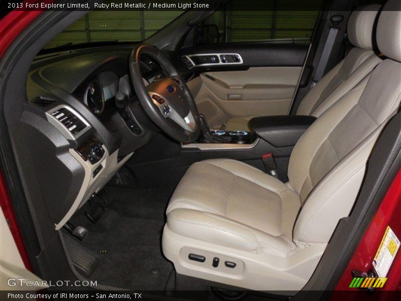 Ruby Red Metallic / Medium Light Stone 2013 Ford Explorer Limited