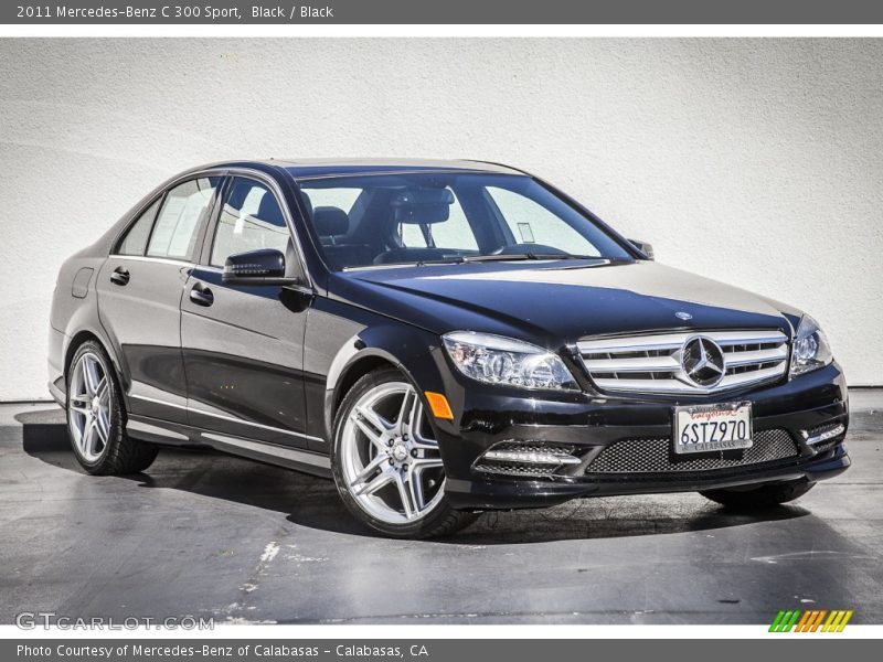 Black / Black 2011 Mercedes-Benz C 300 Sport