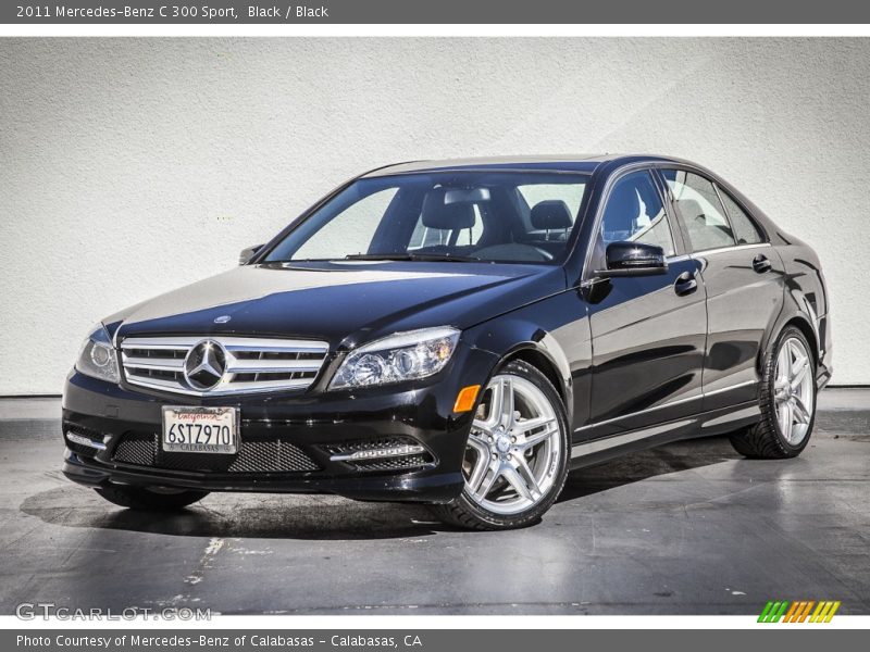 Black / Black 2011 Mercedes-Benz C 300 Sport