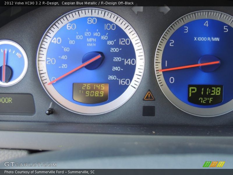 Caspian Blue Metallic / R-Design Off-Black 2012 Volvo XC90 3.2 R-Design