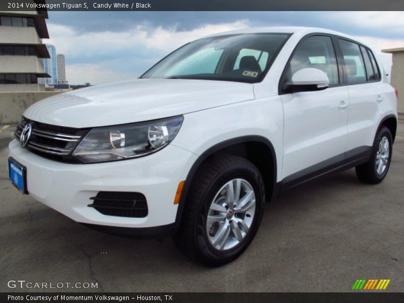 Candy White / Black 2014 Volkswagen Tiguan S