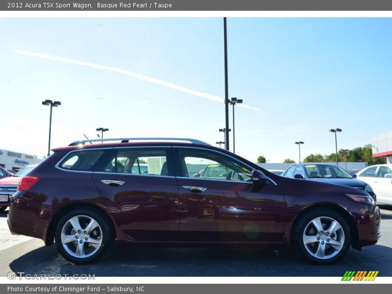 Basque Red Pearl / Taupe 2012 Acura TSX Sport Wagon