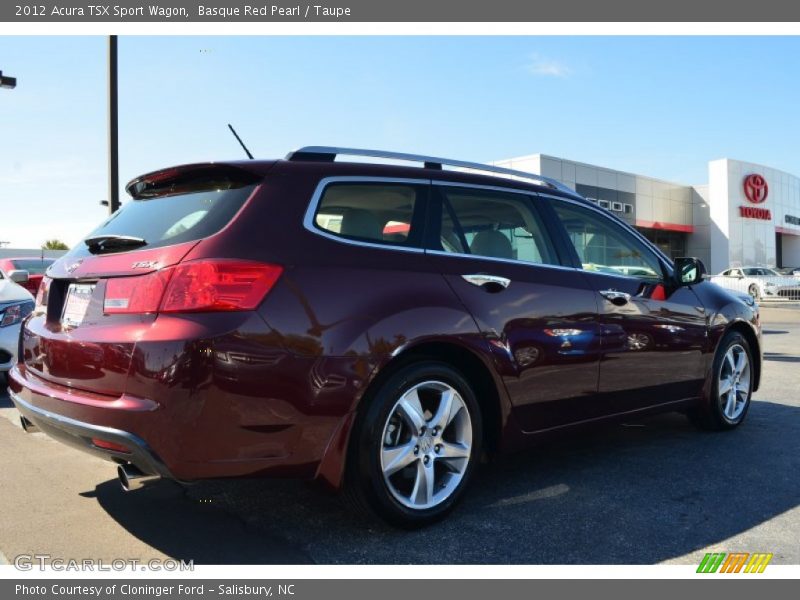 Basque Red Pearl / Taupe 2012 Acura TSX Sport Wagon