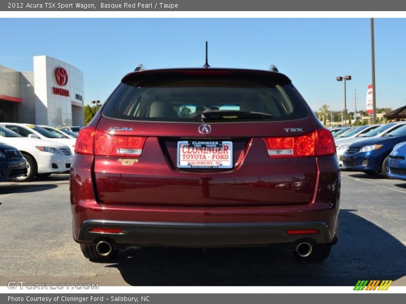 Basque Red Pearl / Taupe 2012 Acura TSX Sport Wagon