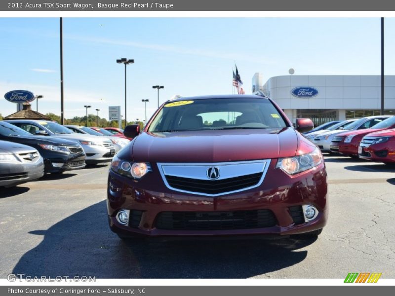 Basque Red Pearl / Taupe 2012 Acura TSX Sport Wagon