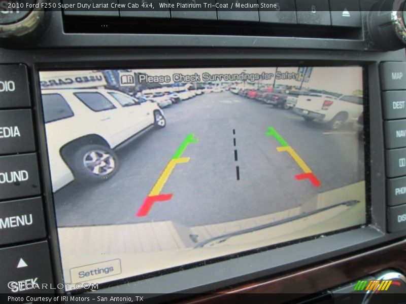 White Platinum Tri-Coat / Medium Stone 2010 Ford F250 Super Duty Lariat Crew Cab 4x4