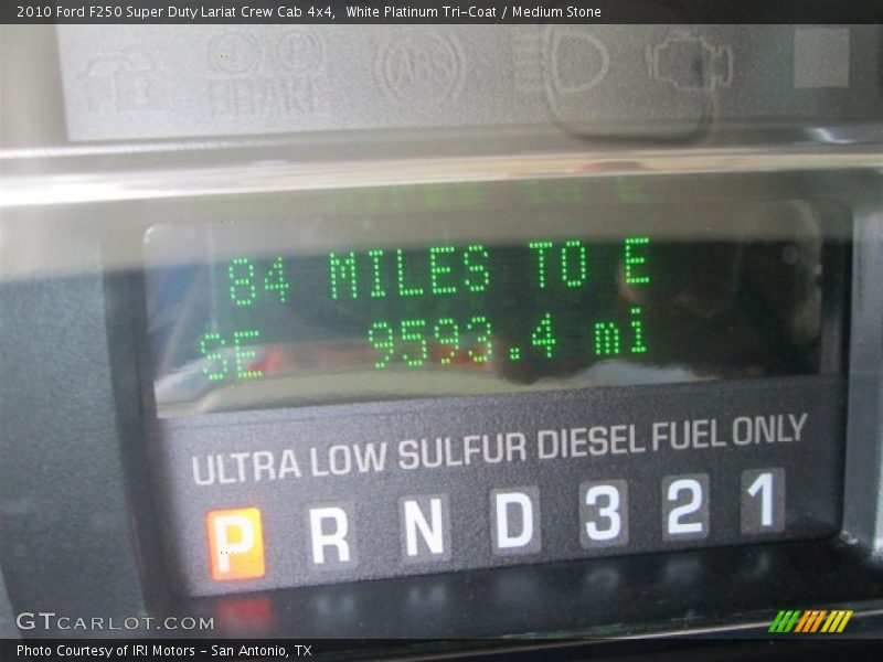 White Platinum Tri-Coat / Medium Stone 2010 Ford F250 Super Duty Lariat Crew Cab 4x4