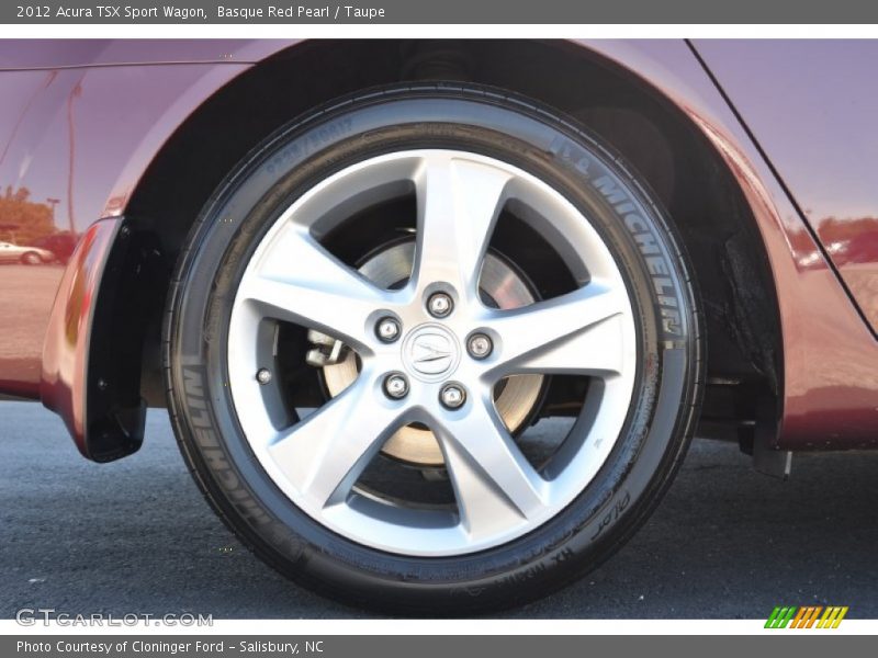 Basque Red Pearl / Taupe 2012 Acura TSX Sport Wagon