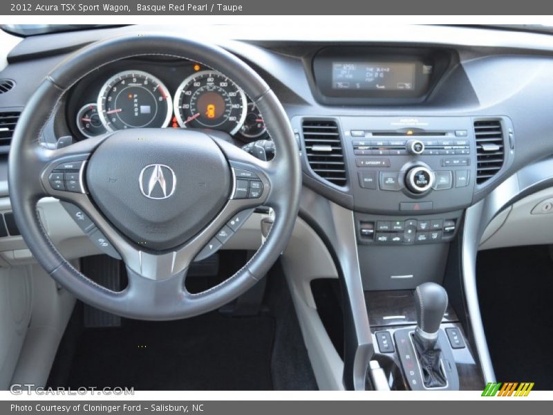 Basque Red Pearl / Taupe 2012 Acura TSX Sport Wagon
