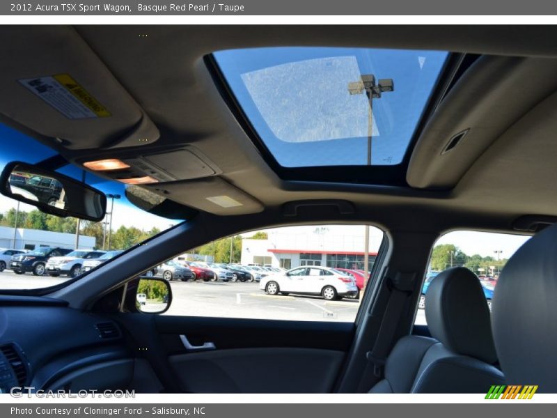 Basque Red Pearl / Taupe 2012 Acura TSX Sport Wagon