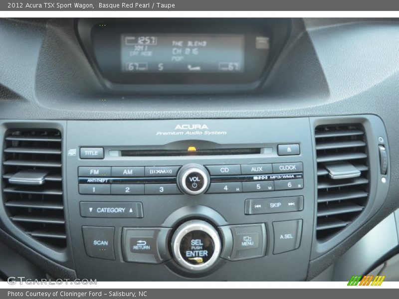 Basque Red Pearl / Taupe 2012 Acura TSX Sport Wagon