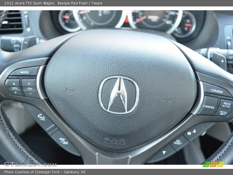 Basque Red Pearl / Taupe 2012 Acura TSX Sport Wagon