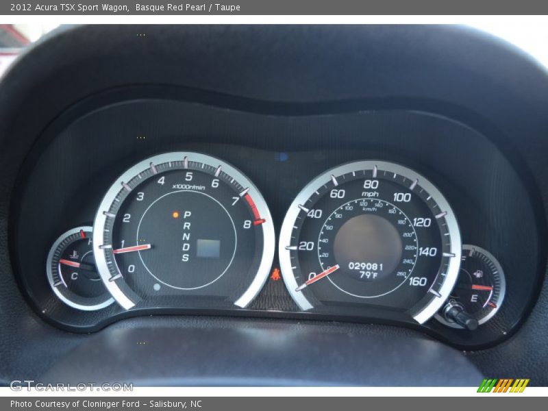 Basque Red Pearl / Taupe 2012 Acura TSX Sport Wagon
