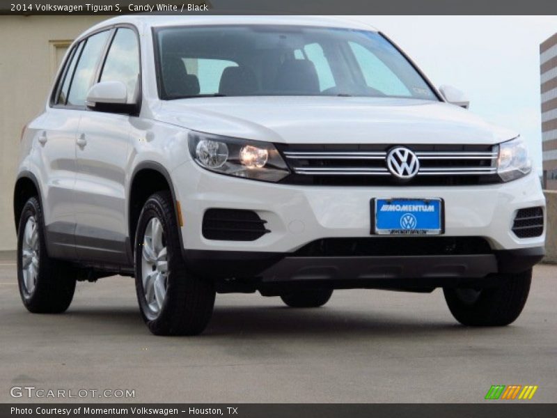 Candy White / Black 2014 Volkswagen Tiguan S