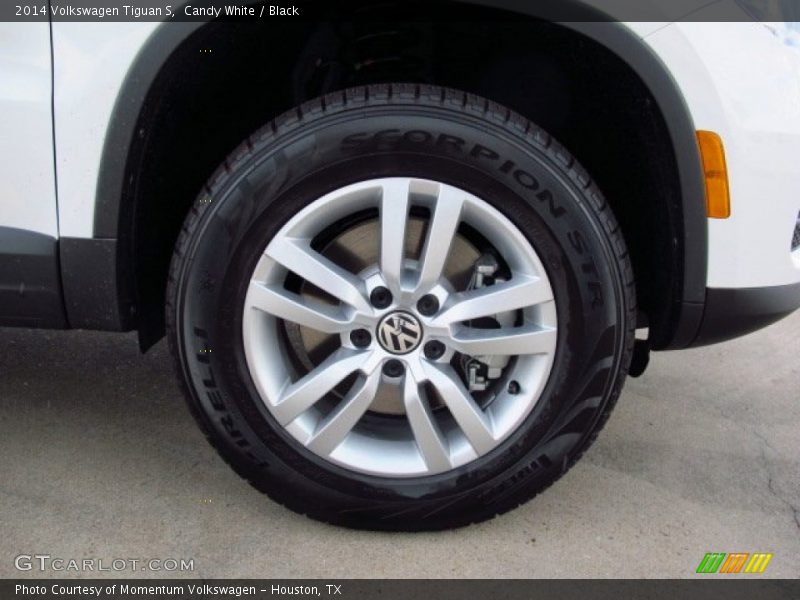 Candy White / Black 2014 Volkswagen Tiguan S
