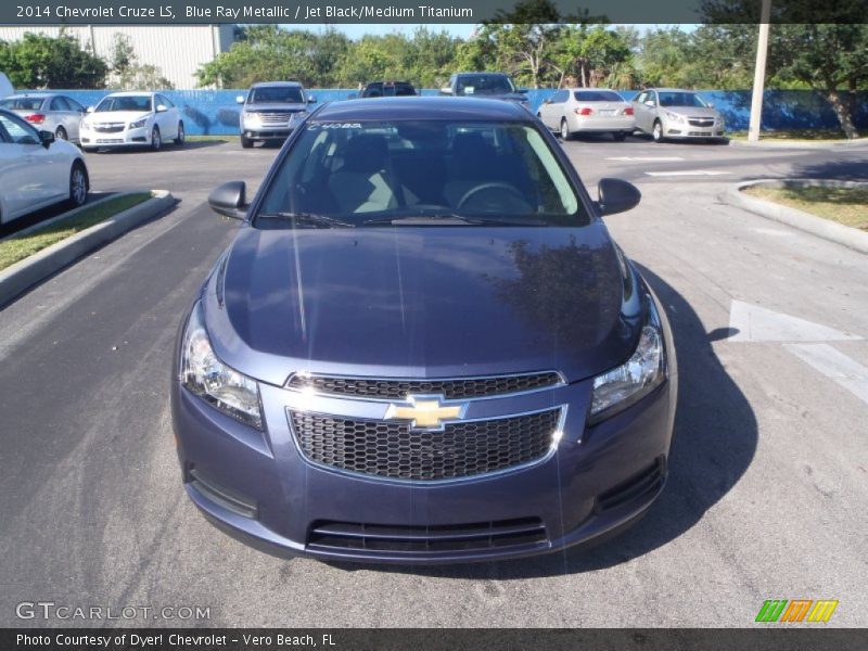 Blue Ray Metallic / Jet Black/Medium Titanium 2014 Chevrolet Cruze LS