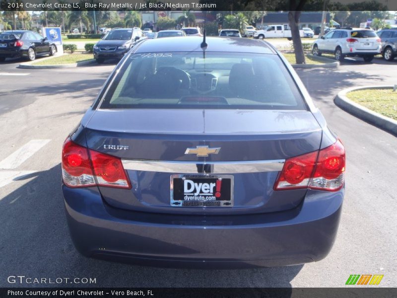 Blue Ray Metallic / Jet Black/Medium Titanium 2014 Chevrolet Cruze LS