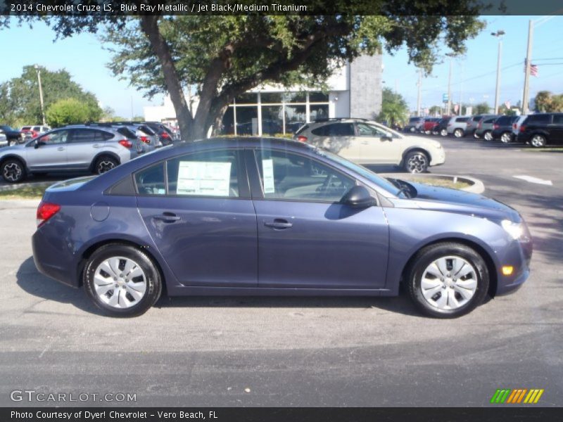 Blue Ray Metallic / Jet Black/Medium Titanium 2014 Chevrolet Cruze LS
