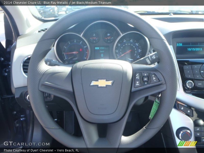 Blue Ray Metallic / Jet Black/Medium Titanium 2014 Chevrolet Cruze LS