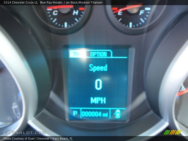 Blue Ray Metallic / Jet Black/Medium Titanium 2014 Chevrolet Cruze LS