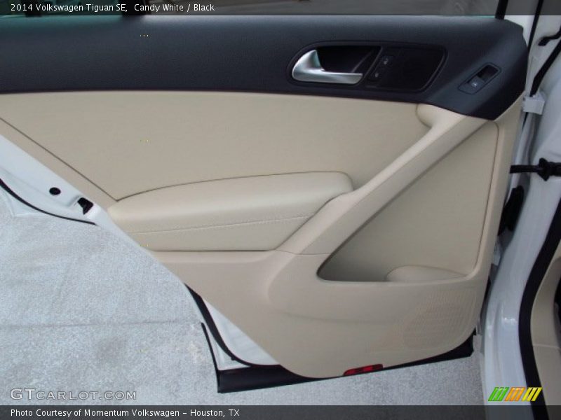Candy White / Black 2014 Volkswagen Tiguan SE