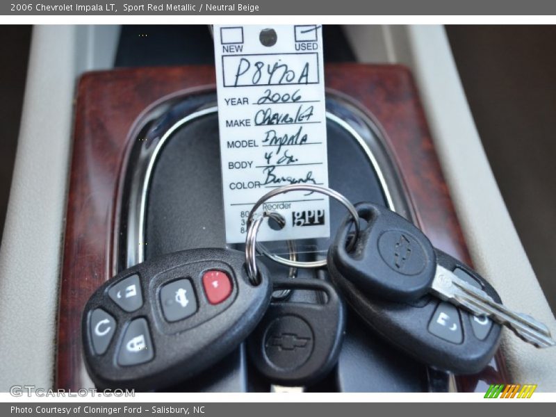 Sport Red Metallic / Neutral Beige 2006 Chevrolet Impala LT