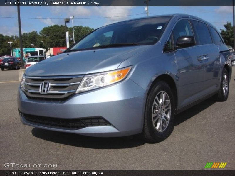 Celestial Blue Metallic / Gray 2011 Honda Odyssey EX