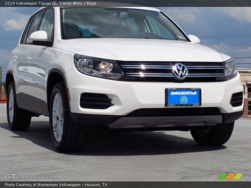Candy White / Beige 2014 Volkswagen Tiguan SE