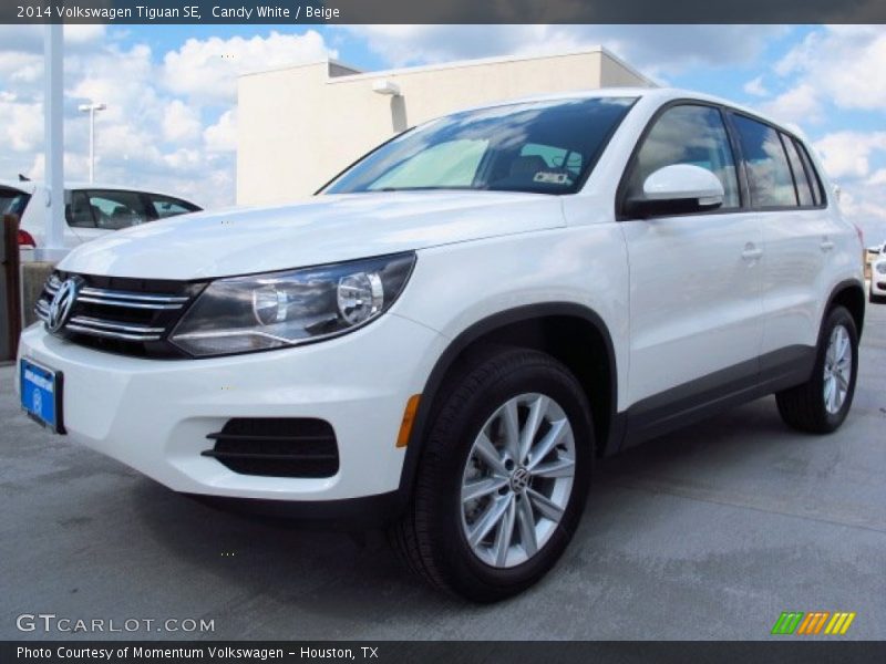 Candy White / Beige 2014 Volkswagen Tiguan SE