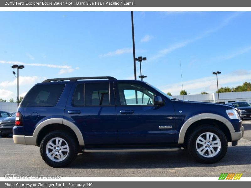 Dark Blue Pearl Metallic / Camel 2008 Ford Explorer Eddie Bauer 4x4