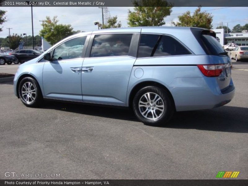 Celestial Blue Metallic / Gray 2011 Honda Odyssey EX