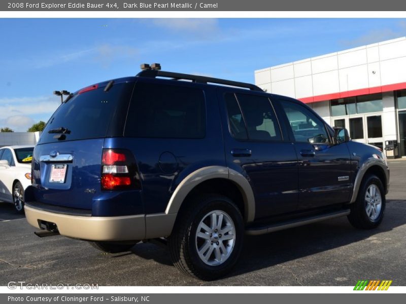 Dark Blue Pearl Metallic / Camel 2008 Ford Explorer Eddie Bauer 4x4