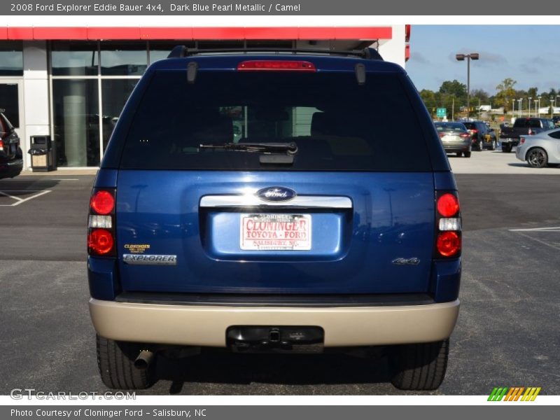 Dark Blue Pearl Metallic / Camel 2008 Ford Explorer Eddie Bauer 4x4
