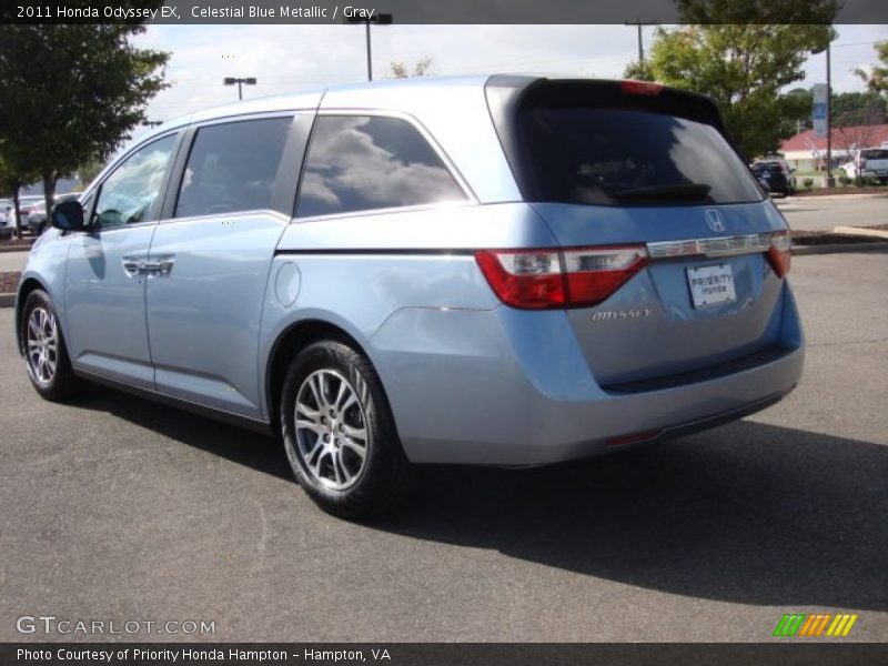Celestial Blue Metallic / Gray 2011 Honda Odyssey EX