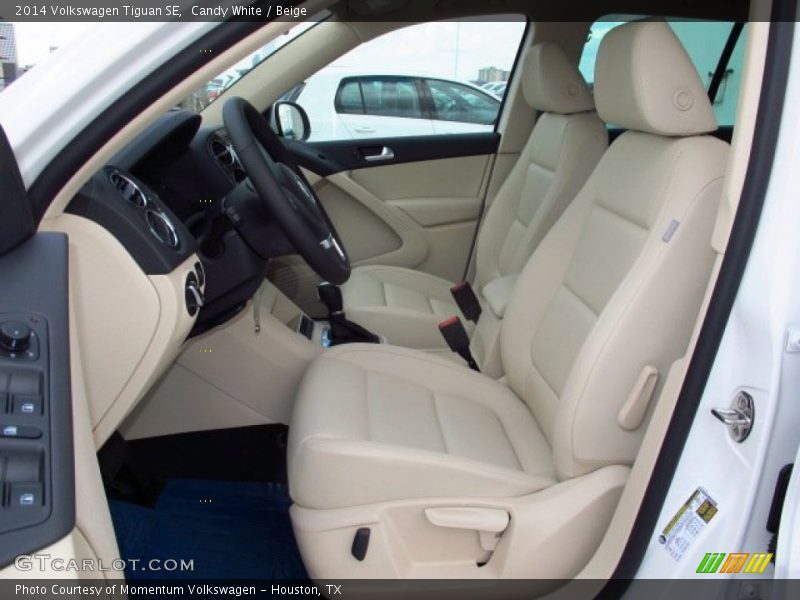 Candy White / Beige 2014 Volkswagen Tiguan SE