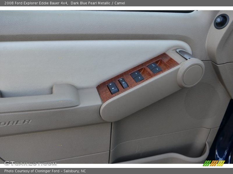 Dark Blue Pearl Metallic / Camel 2008 Ford Explorer Eddie Bauer 4x4