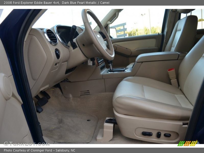 Dark Blue Pearl Metallic / Camel 2008 Ford Explorer Eddie Bauer 4x4
