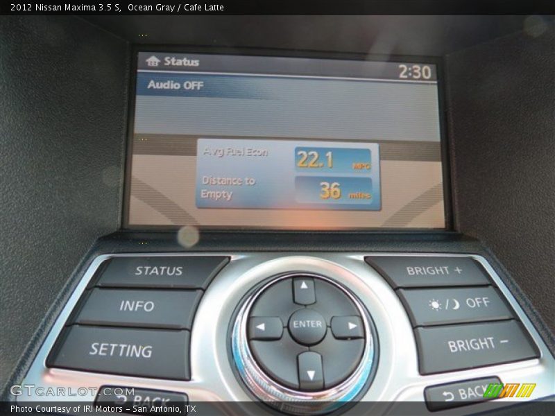 Ocean Gray / Cafe Latte 2012 Nissan Maxima 3.5 S