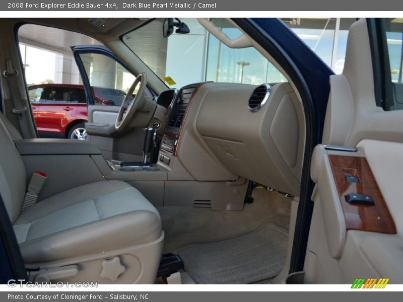 Dark Blue Pearl Metallic / Camel 2008 Ford Explorer Eddie Bauer 4x4