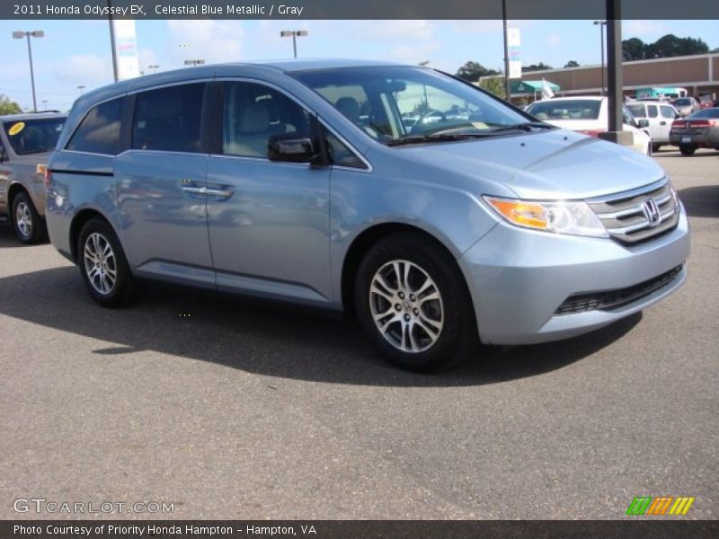 Celestial Blue Metallic / Gray 2011 Honda Odyssey EX